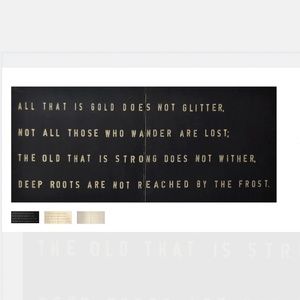 Sugarboo Designs Sign "All that is Gold" 20" x 44"